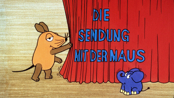 Bộ phim Die Sendung mit der Maus dành cho trẻ trong việc học tiếng Đức